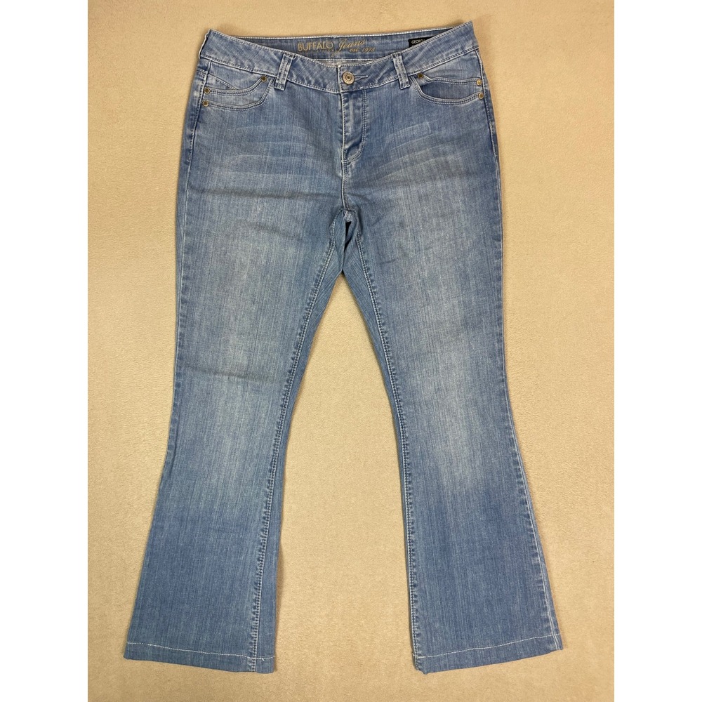 Buffalo David Bitton Georgia Flare Jeans Regular Rise Stretch Women's 29
